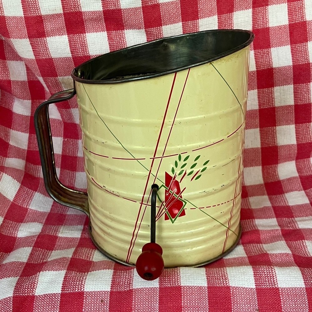 MCM Vintage Metal Sifter